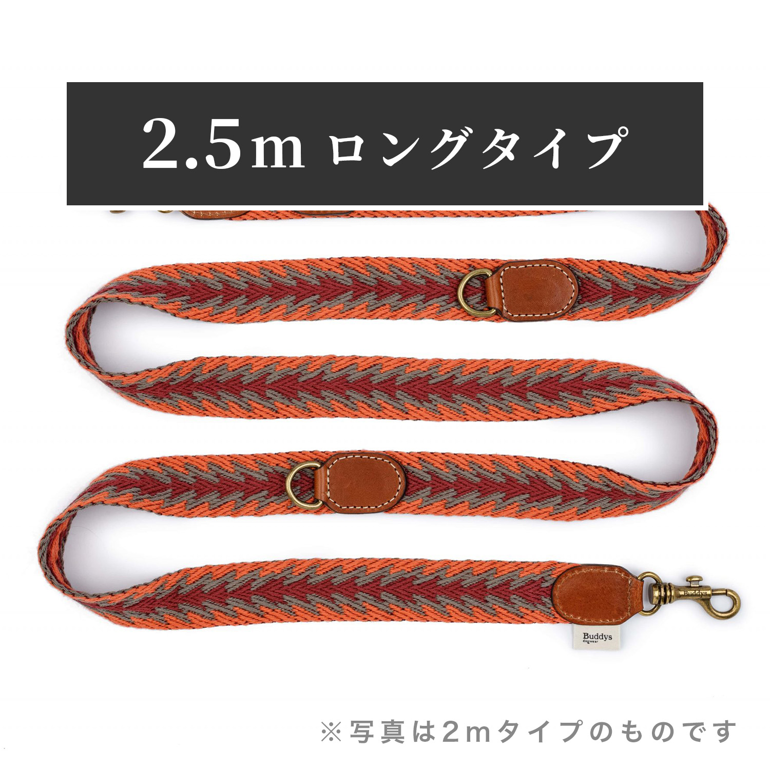 【予約販売】Buddys　Arrow アジャスタブルリード（2.5mロングタイプ）/Orange_1