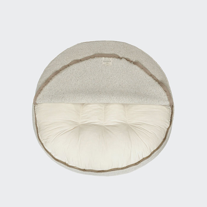 【20%OFF】Cloud7 Pouf Tweed Melange ベッド Cream_1