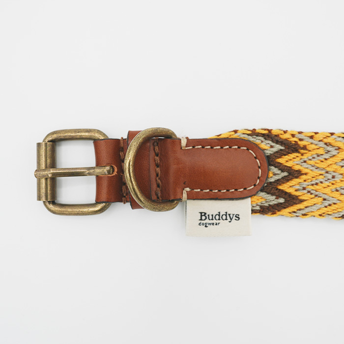 Buddys　Peruvian 首輪 Yellow/Mサイズ_7