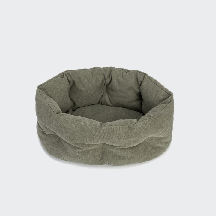 Dog Pillow Lazy Canvas Olive