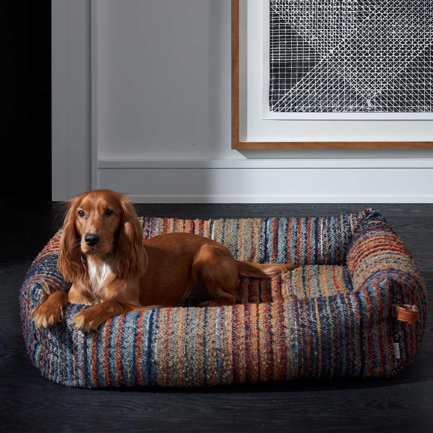 Cloud7　Sleepy Deluxe ベッド Stripes Blue-Red_4