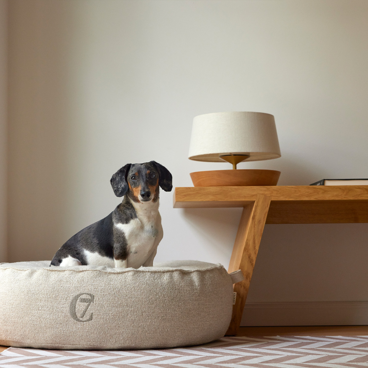 【20%OFF】Cloud7 Pouf Tweed Melange ベッド Cream_4